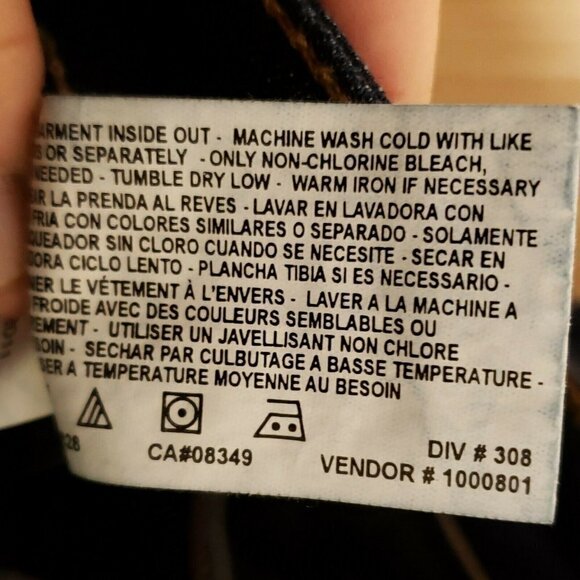 Nine West NW Dark Wash Straight Leg Jeans 8 - Picture 6 of 7